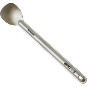 Hiker's Gold Ultralight Titanium Spoon for Hiking, Backpacking, Camping