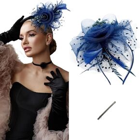 Fascinators Hats for Women, Perfect for Tea Party, Wedding Church, Kentucky Derby, Elegant Headwear Headband Fascinator Hats