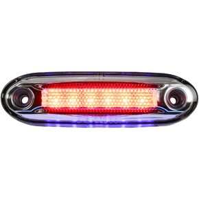 GG Grand General 77590 5-1/8 inch Rectangular Amber 6 LED Side Marker with Amber 6 LED Under Glow Effect