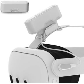 Hibloks 18W Fast Charging Battery Pack for Oculus Quest 3, 5000mAh Extension Power Supply Is Suitable for Meta Quest 2/3 Accessories, Gives Your VR Device an Additional 2-3 Hours of Playback Time