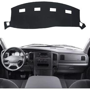 Dashboard Cover Dash Cover Mat Pad Carpet Custom Fit for Dodge Ram 1500 2019 2020 2021 2022 Accessories Anti-Skid Center Console Protector Cover Mat(Red Edge)