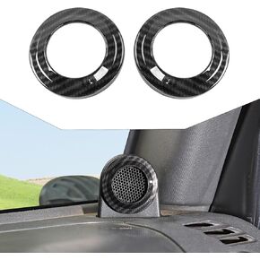 A Pillar Speaker Decoration Cover Trim Stickers Car Interior Accessories for 2007-2014 Jeep Wrangler JK JKU (Purple)