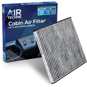 AirTechnik CF10132 Cabin Air Filter w/Activated Carbon | Fits Lexus ES330, GX470, RX350, RX400H / Toyota Avalon, Camry, Sienna, Solara - 87139-06030