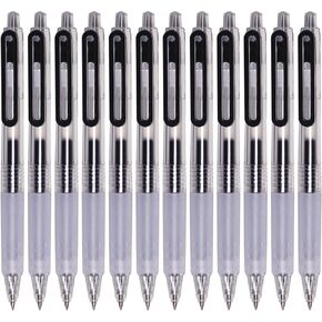 XIZE SH 0.38 Ultra Fine Gel Ink Pens Fine Point Smooth Writing Quick Dry Pens for Note Taking,Black Ink, Retractable,6 Count,(235D-0.38)