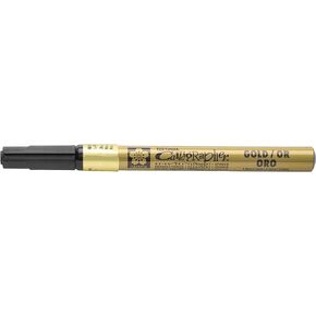 Sakura Pen-Touch Calligraphy Marker Fine Point 1.8Mm-Gold Metallic