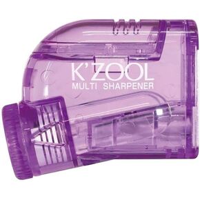 KUTSUWA STAD K'ZOOL Sharpness Adjustable Pencil Sharpener, Translucent Black (RS035BK)