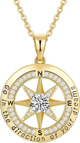 Graduation Gifts for Her 2024 Compass Necklace for women Graduation Necklaces for girlfriend High school college Graduation gift for Daughter Granddaughter Students Classmates Friends, Girls Jewelry in Saudi Arabia