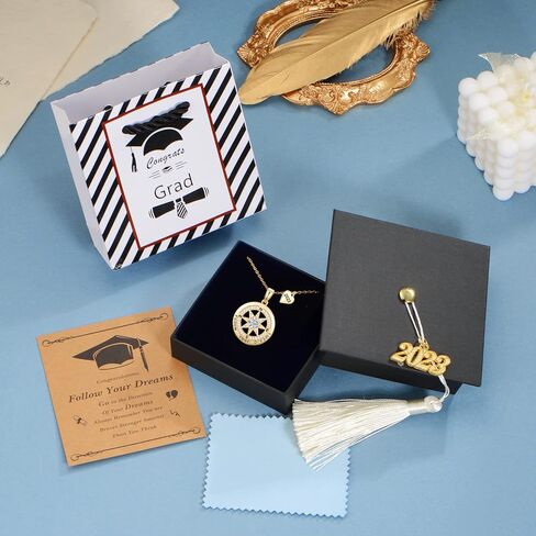 Graduation Gifts for Her 2024 Compass Necklace for women Graduation Necklaces for girlfriend High school college Graduation gift for Daughter Granddaughter Students Classmates Friends, Girls Jewelry in Saudi Arabia