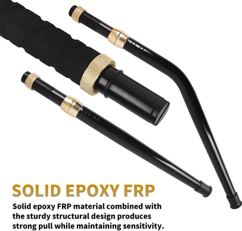 Topline Tackle 2-Piece Straight/Bent Butt Trolling Fishing Rod for Saltwater, Offshore Heavy Duty Rod, Conventional Boat Fishing Pole with Swivel Tip in Saudi Arabia
