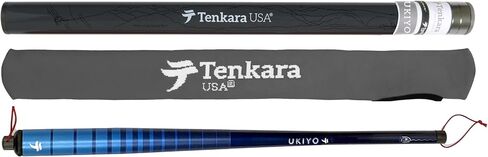 Tenkara USA Fly Fishing Ukiyo™ Rod with Case, Super Compact All-Around for Small & Medium Fish - Ultra-Portable, Carbon Fiber, Lightweight (9ft10in - 300cm) in Saudi Arabia
