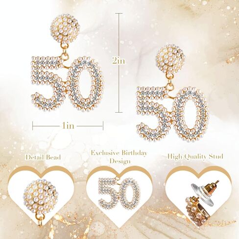 أقراط عيد ميلاد للنساء، ملابس عيد ميلاد للنساء، هدايا عيد ميلاد للنساء، أقراط ألماس مطرزة باللؤلؤ للنساء in Kuwait