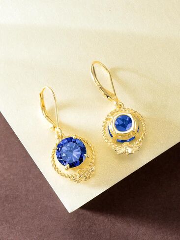 Dorunmo Birthstone Earrings for Women 925 Sterling Silver Dangle Drop Earrings Jewelry Christmas Gifts for Women Girls in Kuwait