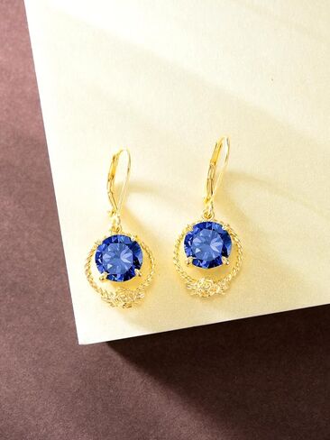 Dorunmo Birthstone Earrings for Women 925 Sterling Silver Dangle Drop Earrings Jewelry Christmas Gifts for Women Girls in Kuwait