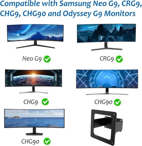 حامل لوحة محول VESA متوافق مع شاشات Samsung Neo G9 وCRG9 وCHG9 وCHG90 وOdyssey G9 - مناسب لشاشات VESA 100x100mm in Kuwait