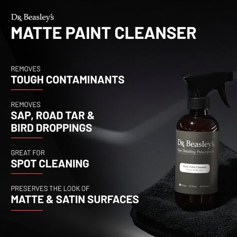 Dr. Beasley's - MP20D12 Matte Paint Cleanser -12 oz., Easily Removes Grease and Heavy Soil, Safe On All Matte Surfaces, Readily Biodegradable in Saudi Arabia