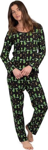 بيجامة Leveret النسائية قطعتين 100% قطن تناسب مجموعة متنوعة من الأنماط (مقاس X-Small-X-Large) in Kuwait