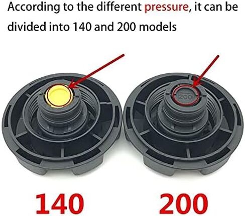 200 KPA Radiator Coolant Expansion Overflow Tank Cap Cover Compatible with BMW E90 E60 F10 F01 E70 17117639021 (200bar) in Saudi Arabia