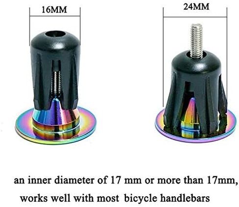 4psc Bar End Plugs Road Bike Mountain Bike, Handlebar Plugs Cycling Colorful Aluminum Bike Handlebar End Caps for Most Bicycle, MTB, BMX, Fixie in Saudi Arabia