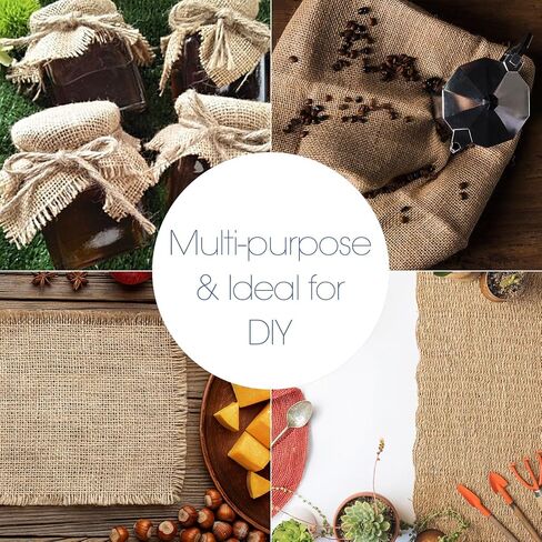Pico Textiles 40" Wide Burlap - 1 Yard, (3 Feet) - Premium Natural Burlap Fabric, Sold by The Yard - Great for Weddings, Home Crafts, Garden Fabric, Burlap Table Runner, Burlap Tablecloth and More in Saudi Arabia