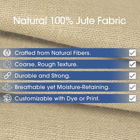 Pico Textiles 40" Wide Burlap - 1 Yard, (3 Feet) - Premium Natural Burlap Fabric, Sold by The Yard - Great for Weddings, Home Crafts, Garden Fabric, Burlap Table Runner, Burlap Tablecloth and More in Saudi Arabia