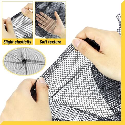 Black Mesh Fabric 78.7 x 62.9 Inch, Nylon Mesh Netting for Backpack Pocket Straps, Netting Clothes and Other DIY Craft in Kuwait