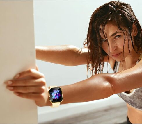 WINGLE متوافق مع حافظة حماية شاشة Apple Watch مقاس 41 ملم السلسلة 8 7، 4 عبوات ذات حافة مستقيمة مقاومة للماء وغطاء حماية كامل مع زجاج مقسى لسلسلة iWatch 8 7، أزرق/ذهبي/فضي/أسود in Kuwait