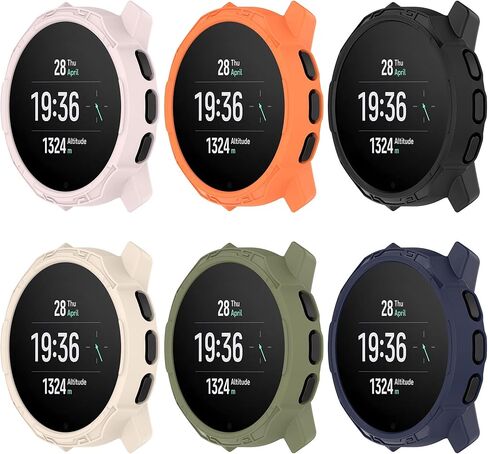 Protective Case Compatible for SUUNTO 9 Peak/Peak Pro Case Cover Bumper Shell TPU Anti-Scratch Frame for SUUNTO 9 Peak/Peak Pro Smart Watch Accessories Coverage Protector (4 Pack) in Saudi Arabia