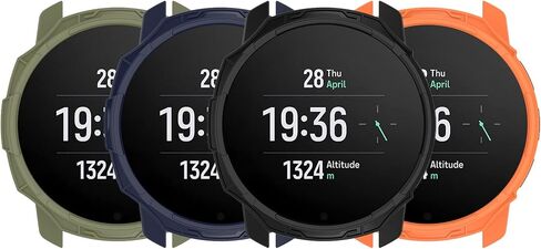 Protective Case Compatible for SUUNTO 9 Peak/Peak Pro Case Cover Bumper Shell TPU Anti-Scratch Frame for SUUNTO 9 Peak/Peak Pro Smart Watch Accessories Coverage Protector (4 Pack) in Saudi Arabia