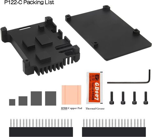 Geekworm Aluminum Passive Cooling Armor Heatsink Case for Raspberry Pi 5 Computer in Saudi Arabia