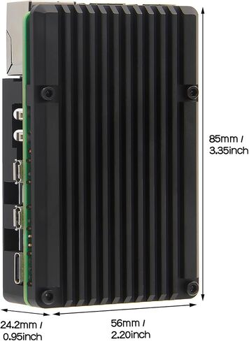 Geekworm Aluminum Passive Cooling Armor Heatsink Case for Raspberry Pi 5 Computer in Saudi Arabia