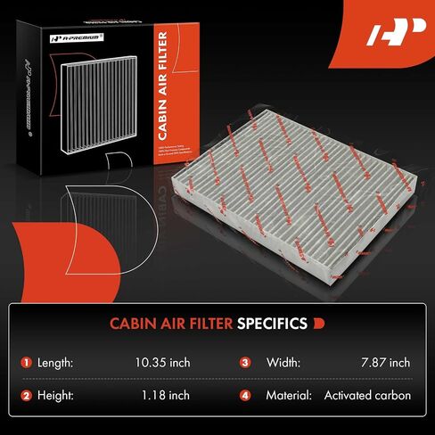 A-Premium Cabin Air Filter w/Activated Carbon Compatible with Kia Models - Sorento 2016 2017 2018 2019 2020, Replace# MCF12161, 230207 in Saudi Arabia