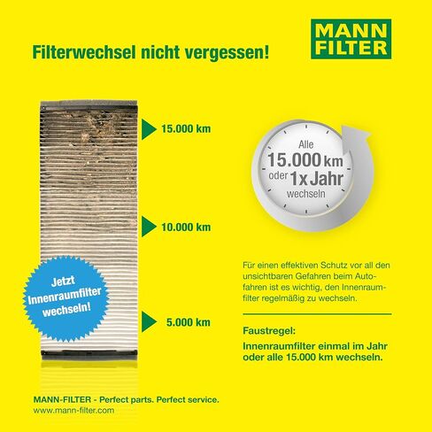 Mann Filter CUK 8430 Cabin Filter With Activated Charcoal for select BMW models in Saudi Arabia