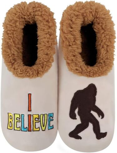 جوارب Snoozies القابلة للزوج - شباشب منزلية مضحكة للنساء، جوارب شبشب غير قابلة للانزلاق - I Believe in Kuwait
