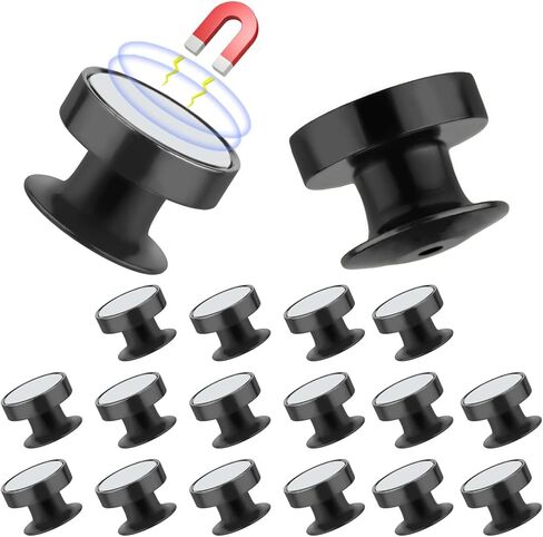 18 قطعة من الدبابيس المغناطيسية لدبابيس المينا، ومحولات الدبابيس إلى الثلاجة، ودبابيس معدنية للثلاجة، ومحول بروش مغناطيسي (فضي) in Kuwait