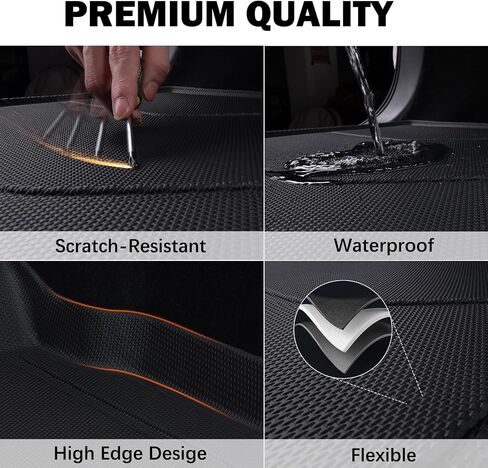 Floor Mats & Cargo Liner for 2021-2024 Nissan Rogue S/SV/SL/Platinum (NOT for Rogue Sport) All Weather TPE Protection Floor Liners Full Set with Trunk Mat for 2024 Nissan Rogue Accessories in Saudi Arabia