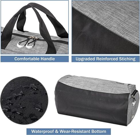 حقيبة Kuston Sports Gym مع حجرة للأحذية، وحقيبة بعجلات وجيب مبلل، وحقيبة رياضية من القماش الخشن طوال الليل in Kuwait