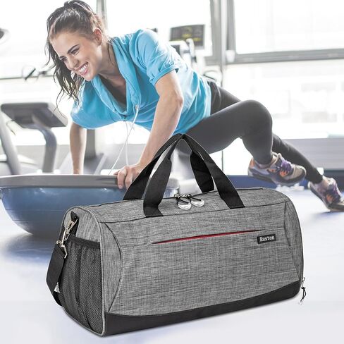 حقيبة Kuston Sports Gym مع حجرة للأحذية، وحقيبة بعجلات وجيب مبلل، وحقيبة رياضية من القماش الخشن طوال الليل in Kuwait