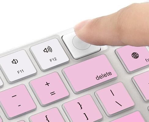 Silicone Keyboard Cover for Magic Keyboard with Touch ID and Numeric Keypad Model A2520 2023 2022 Sudio and for iMac 24 inch M1 chip 2022 2021 Anti-Dust Keyboard Skin Protector (Black) in Saudi Arabia