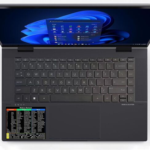2 ملصق اختصار لجهاز Microsoft Windows + Word/Excel (لنظام التشغيل Windows 11/10) دليل مرجعي سريع ملصقات اختصار لوحة مفاتيح الكمبيوتر المحمول، فينيل بدون بقايا (شفاف) in Saudi Arabia