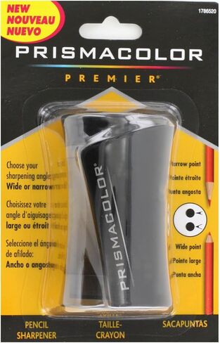 Prismacolor - Premier Dual (2 opening) Pencil Sharpener Manual, Black Color (1 Pcs.) in Saudi Arabia