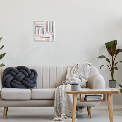 Stupell Industries Structured Geometric Lines Abstract Square Shapes Wood Wall Art, Design By Kristen Brockmon in Saudi Arabia