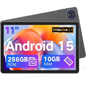 JUNYANG Tablet 11 inch Android 15 Tablets, 256GB ROM 10GB RAM, Octa-Core in Kuwait