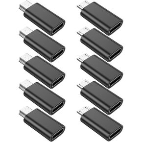 10Pack 480 Mbps Micro USB to USB C Adapter & Mini USB to USB C Adapter in Kuwait