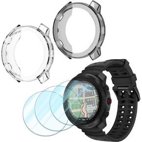 Smartwatch Screen Protector Compatible for Polar Vantage M3, Case TPU Soft Frame Cover and Tempered Glass Protective Film (Pack of 3+2) in Kuwait