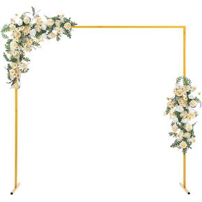 HUIABI 6x6 FT Square Wedding Stand with Adjustable Height (Yellow) in Kuwait