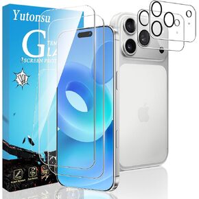 2 Pack Tempered Glass Screen Protector for iPhone 17 Pro 6.3-Inch in Kuwait