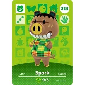 Spork - Nintendo Animal Crossing Happy Home Designer Amiibo Card - 235 in Kuwait
