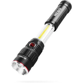 NEBO SLYDE+ Flashlight (2nd Gen) | 400 Lumens, 7 Light Modes, Bright COB Work Light & LED Tactical Flashlight, Magnetic Base, Great for Camping, Water Resistant, Includes 4x AAA Alkaline Batteries in Kuwait