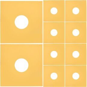 Uonlytech 10pcs Vinyl Record Outer Sleeve Kraft Paper Protective Cover for Vinyl Records and Prevent Dirt for Collectors in Kuwait