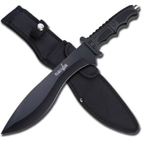 Master Cutlery LLC Survivor Hunting Fixed Blade Knife 13" Overall, 6.75" Stainless Steel Blade, Nylon Fiber Handle, Glass Breaker, Nylon Sheath, Outdoor Utility Knife in Kuwait